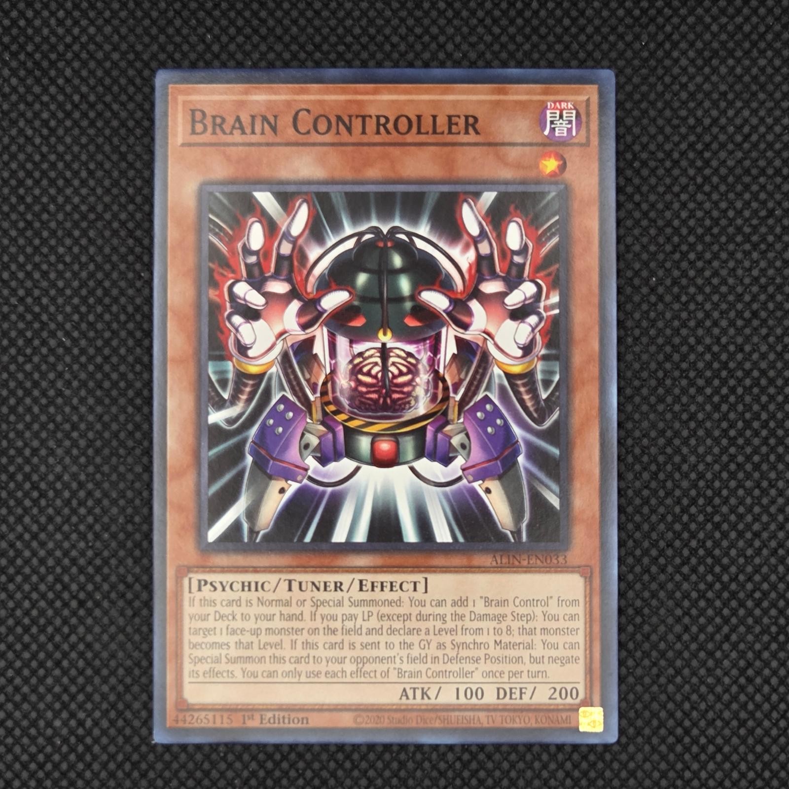 Brain Controller ALIN-EN033 Common / Short Print Alliance Insight Yu-Gi-Oh LP