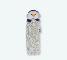 NEW Norwex Kids Pet to Dry Snowman Hand Towel Cloth with Baclock Microfiber
