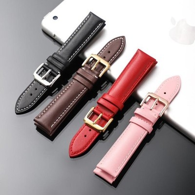 10-24mm Watch Strap Watch Band Replacement Genuine Leather Unisex Wrist Bracelet