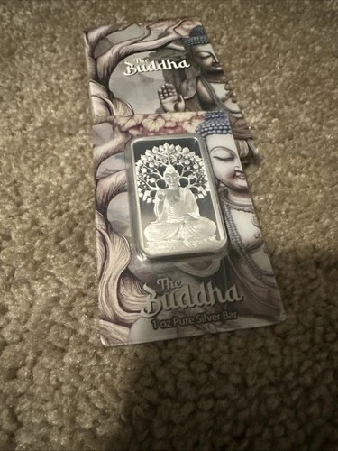 2025 Pamp Suisse 999 Silver The Buddha 1 oz Silver Bar in Assay Card w/ Sleeve