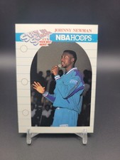 JOHNNY NEWMAN - 1990 NBA Hoops Stay In School Insert #386 - Charlotte Hornets
