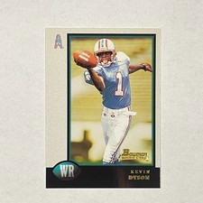 1998 Bowman #25 Kevin Dyson Rookie Houston Oilers Card. rookie card picture