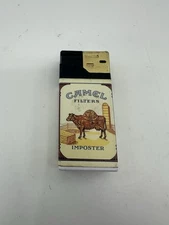 Camel Camel Imposter Cow Scripto Electra Lighter Vintage Advertising Tobacco