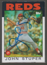 Autographed 1986 Topps John Stuper - Reds