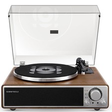 ONE-Q All-in-one Vinyl Record Player with Bluetooth 5.4, HiFi Turntable Built...
