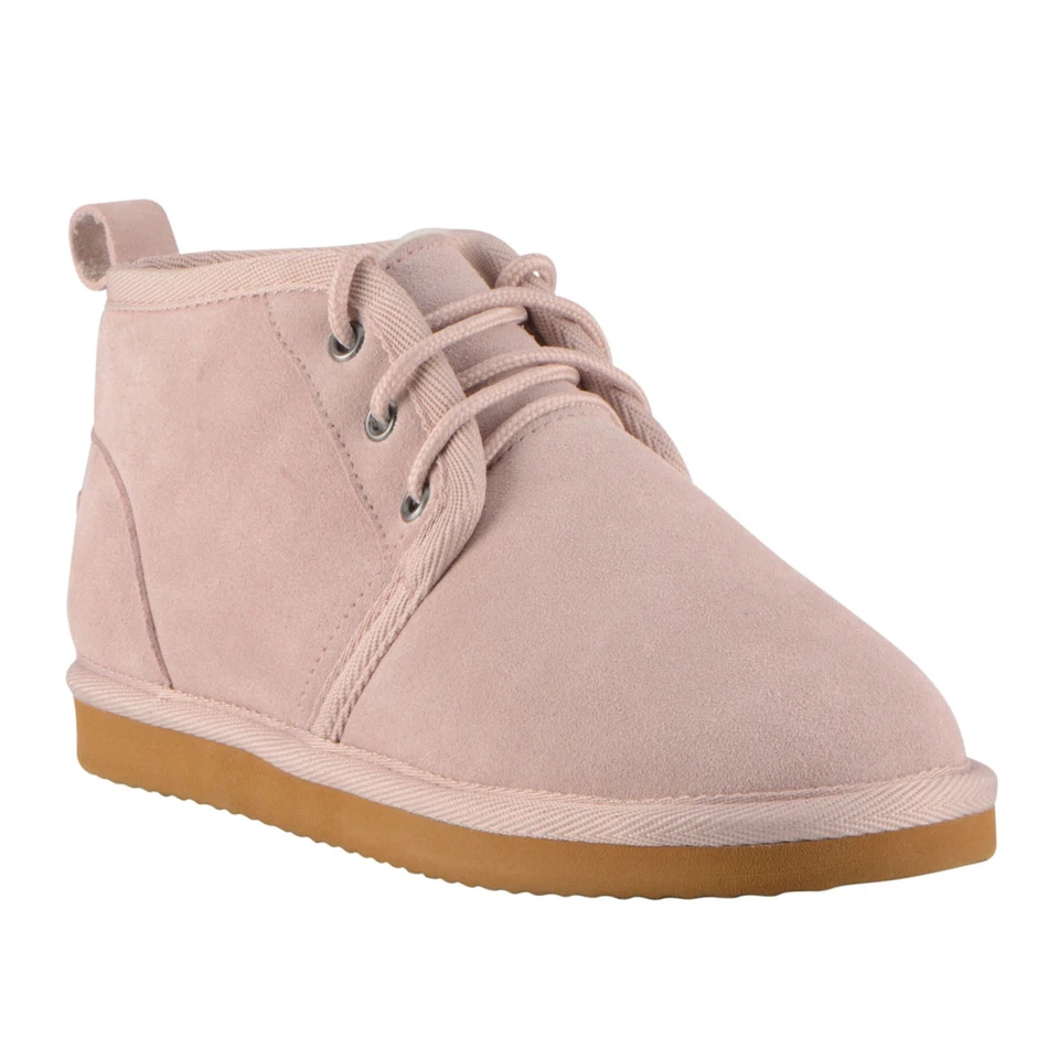 Chinelos Lugz Sequoia WSEQUOS-685 Feminino Camurça Rosa com Cadarço Chukkas Sapatos 9 - Imagem 2 de 4
