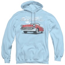 Chevrolet Bel Air Clouds Mens Hoodie Light Belue Officially Licensed