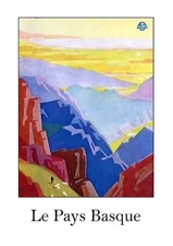 Affiche Poster Landes Béarn Pays Basque Aquitaine Pyrénées