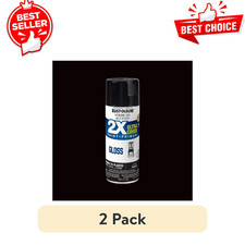 2pk Rust-oleum Black Spray Paint American Accents 2x Ultra Cover Gloss 12 Oz 2pk Rust-oleum Black Spray Paint American Accents 2x Ultra Cover Gloss 12 Oz