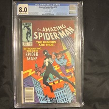 Marvel Comics Amazing Spider-Man #252 CGC 8.0 Newsstand Key Issue Black Costume