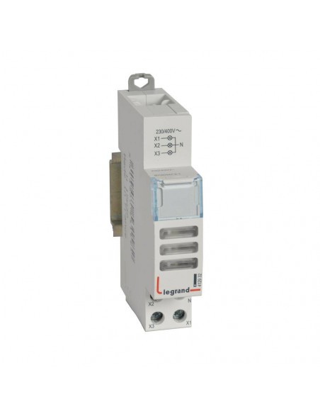 Voyant à LED CX³ Legrand 412932 témoin lumineux triple blanc 230V 400V rail DIN