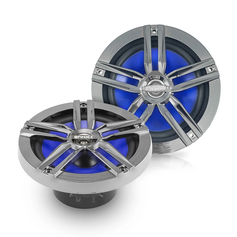 Radio Inalámbrica Enrock Marine, 4x Altavoces 6.5", Amplificador, Antena, Adaptador USB, Cable Foto 3 de 4