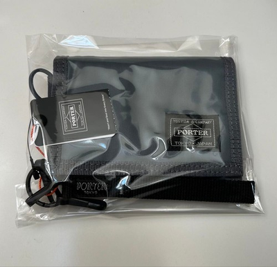 #ad PORTER CAPSULE Wallet 555 06439 Tri fold Wallet Gray $167.55