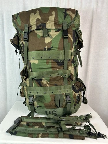 M81 Large Military Field Pack with Internal Frame Camouflage BDU BROKEN TRACK