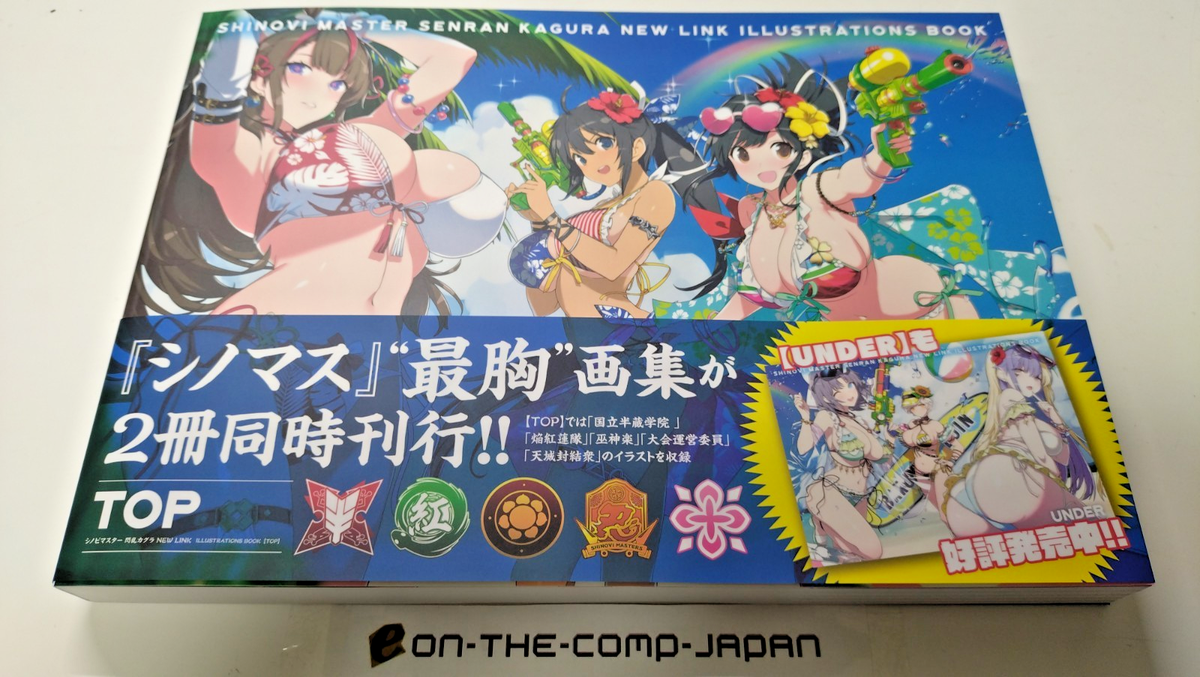 Art book *2 & goods] Senran Kagura ILLUSTRATIONS BOOK TOP UNDER