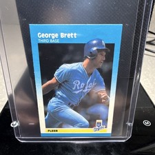 Fleer Classic Miniatures George Brett Kansas City Royals Baseball #13 1987
