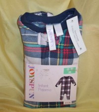 Joyspun Unisex Baby Holiday Pajamas 1-Piece-6-9 Months NEW