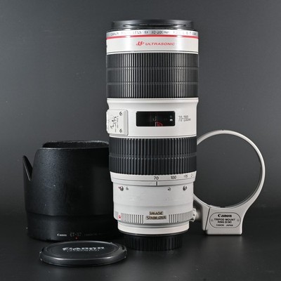 Canon EF 70-200mm F/2.8L IS II USM Zoom Lens Tested Cap Hood Tripod #003