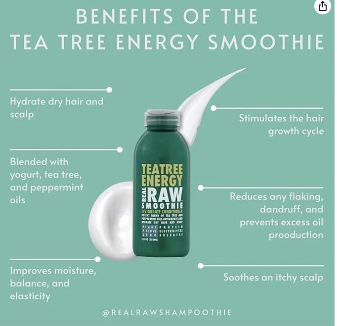 Teatree Energy Real Raw Smoothie Conditioner 12 FL OZ - Image 4 of 4