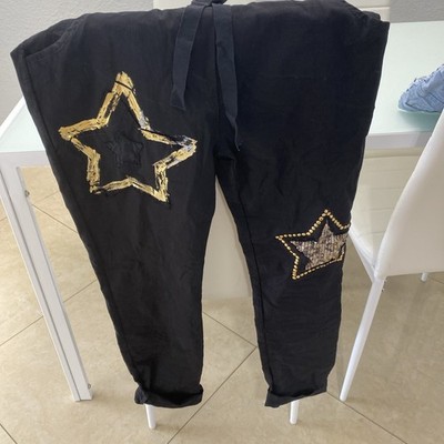 Made In Italy Pants One Size Fits Most Small Medium Large Fits 4-14 Amazing !