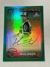 2024 Topps Pro Debut Hurston Waldrep  Auto Green /99 PD-83