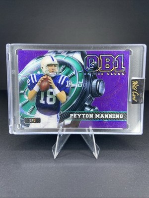 2024 Wild Card QB1 On The Clock Peyton Manning 3/5 Purple #OCW-BL-PM3