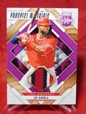 2020 Panini Elite Extra Edition Jo Adell Prospect Materials Patch Purple 1/7