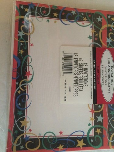 NUEVO EN CAJA Hallmark fiesta hazte tu propia invitaciones 24 invitaciones y sobres - Imagen 2 de 3