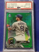 Alex Verdugo - 2018 Bowman Chrome Scouts Top 100 Green Refractor   PSA 10 #70/99