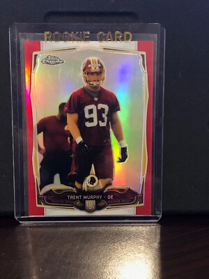 2014 Topps Chrome #217 Trent Murphy RC Rookie Red Refractor /25 SP SSP
