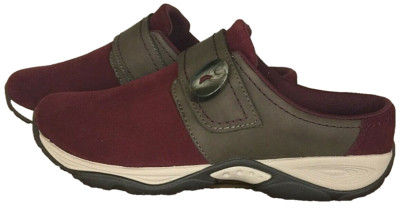 Easy Spirit Women's Equip Dark Red Slip On Flats Mules 8.5 M