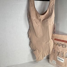 SHAPERX Bodysuit for Women Tummy Control Shapewear Seamless Sculpting Thong L/XL