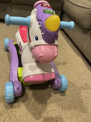 VTech Prance & Rock Learning Unicorn  2-in-1 Rocker & Ride-On Toy for Toddlers