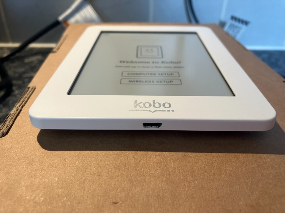 Kobo Mini N705 5" eReader White 2GB WiFi Compact Ebook Reader Travel eBay