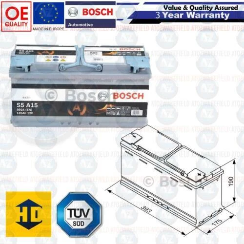Baterías Bosch 12 V para coches