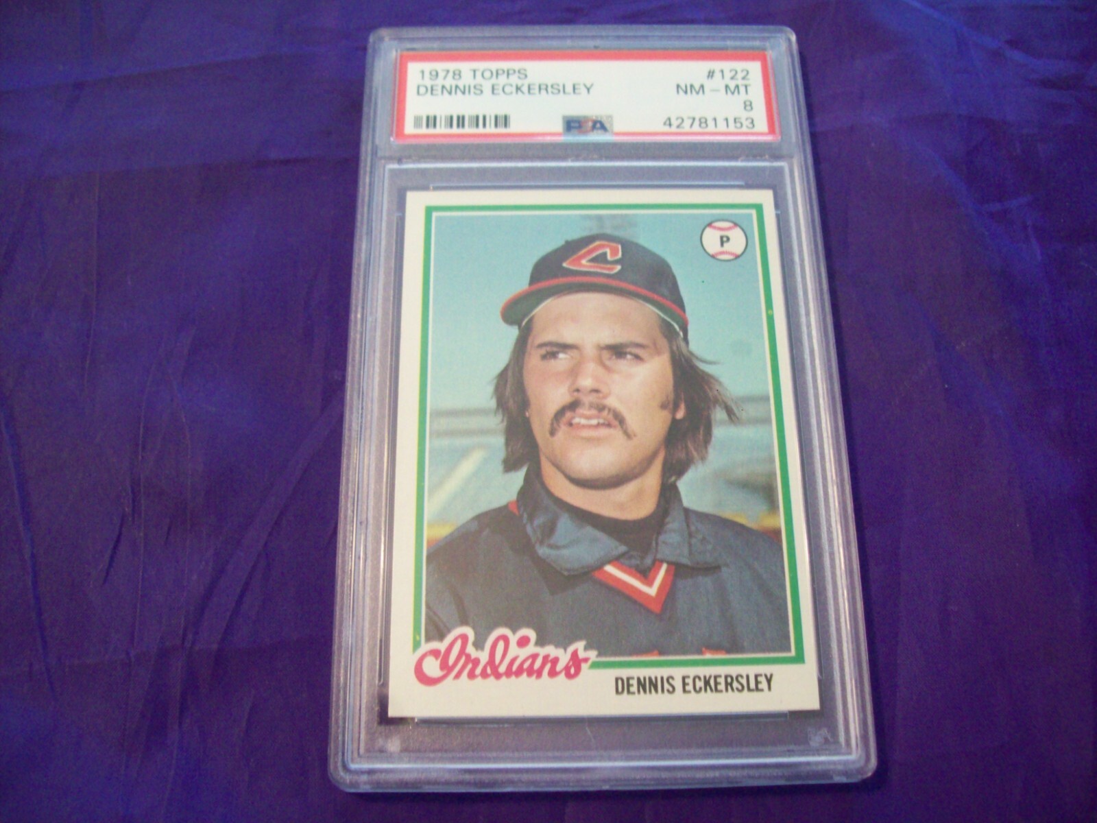 1978 TOPPS #122 DENNIS ECKERSLEY PSA 8