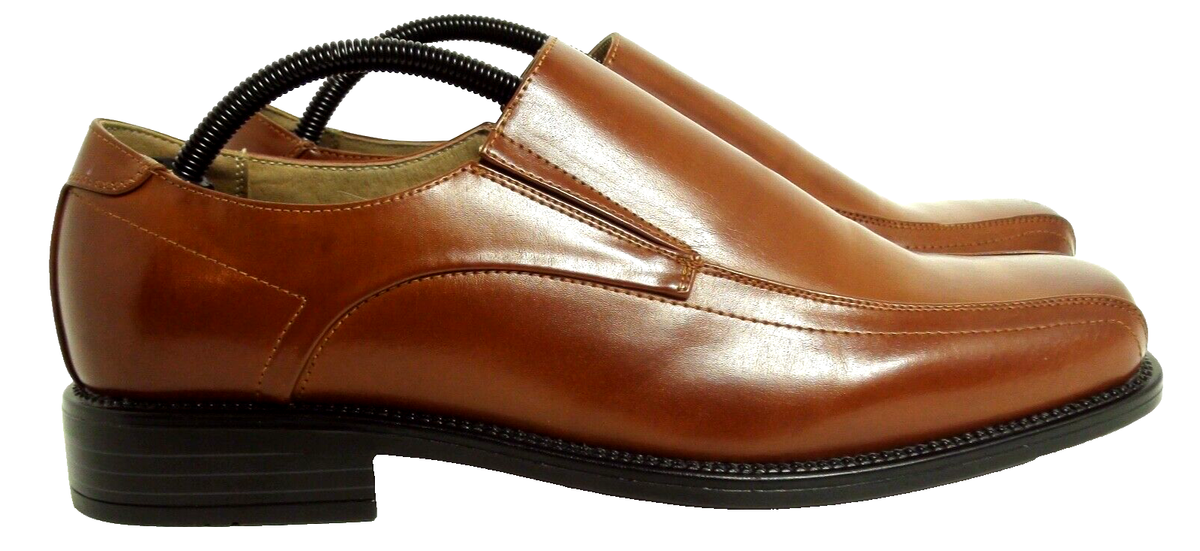 Bruno Marc Penny Loafers Men's Leather Brown Size 11M Shoes Slip