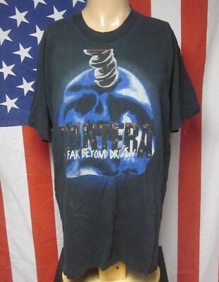 PANTERA metal T shirt Dimebag Darrell 1995 Far Beyond Driven tour Texas tee XL