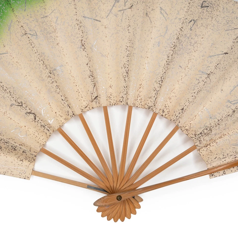 Ventilador de baile plegable japonés de colección Kyoto Geisha Odori Maiogi en estuche original: B Foto 4 de 4