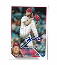 Philadelphia Phillies BAILEY FALTER  Signed 2023 Topps Card #643