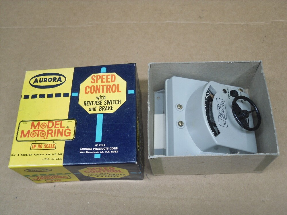 NOS Aurora T-Jet Grey #1348 Steering Wheel w/ Speed Control, Brake & Reverse
