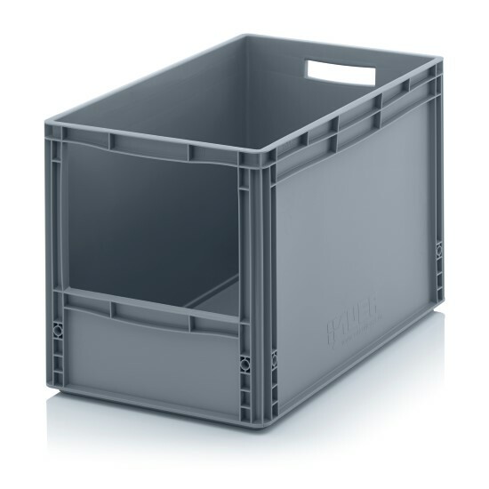 LagerbehäLter 60X40X42 Mit Fenster StapelbehäLter Lagerbox Eurobox Stapelbox-image