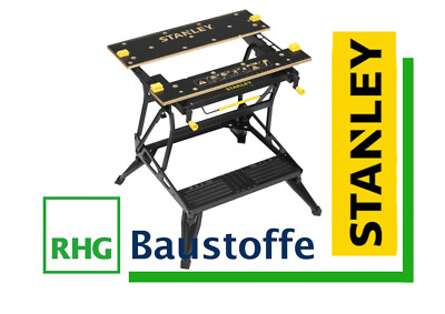 STANLEY Werkbank 2in1 STST83800-1 Montagewerktisch mit Bambus-Arbeitsplatte