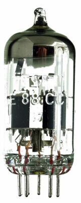 E88CC Doppel-Triode. Eine Radioröhre von Tesla. ID21457