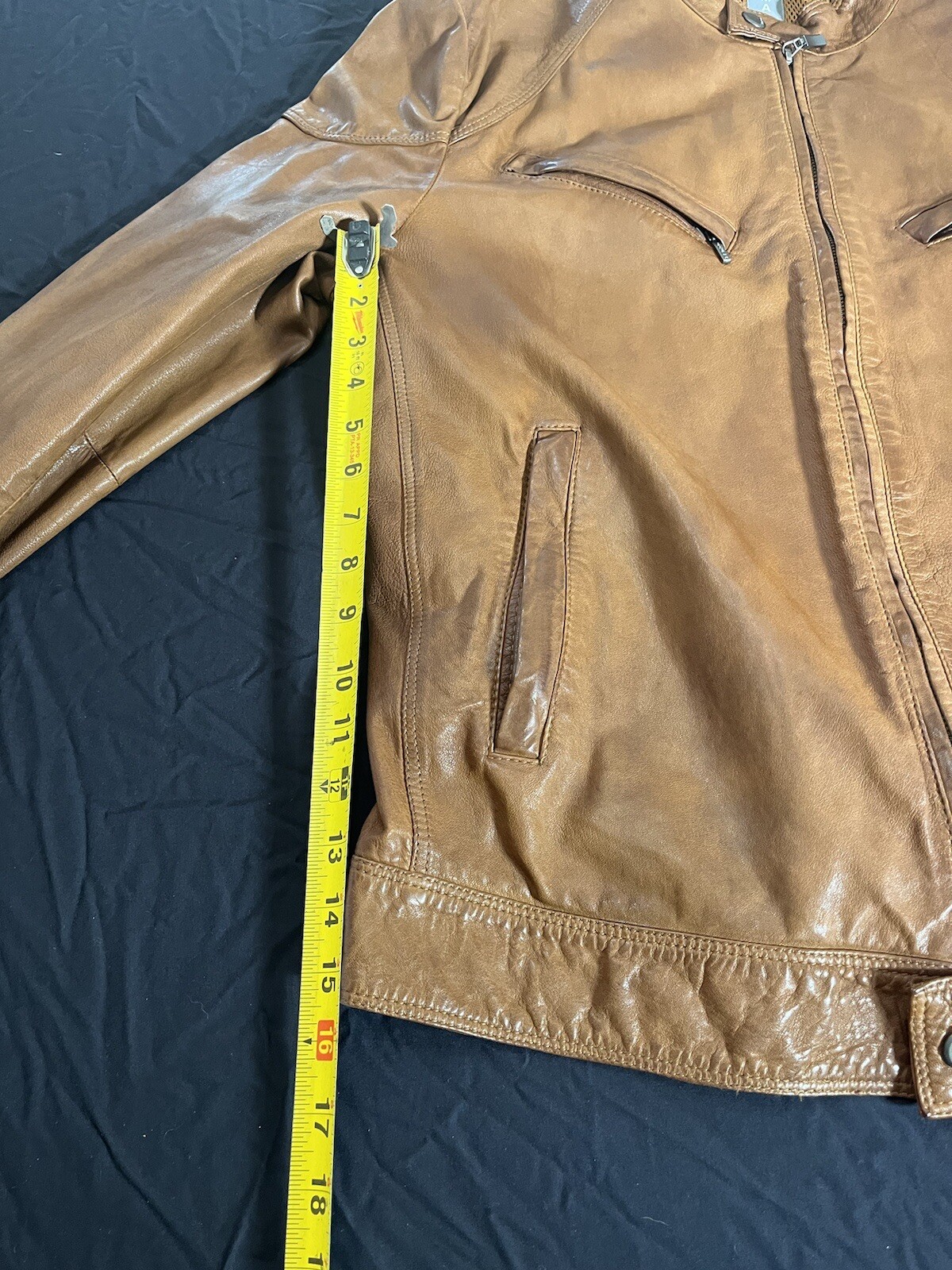 Brema Leather Jacket Light Brown - image 4