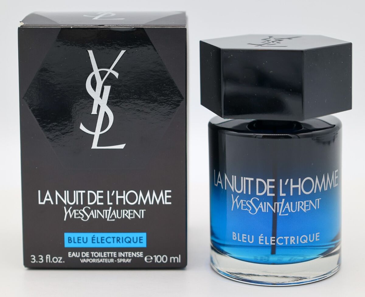 Yves Saint Laurent La Nuit De L'Homme Bleu Electrique 100ml / 3.3 oz NEW  SEALED!