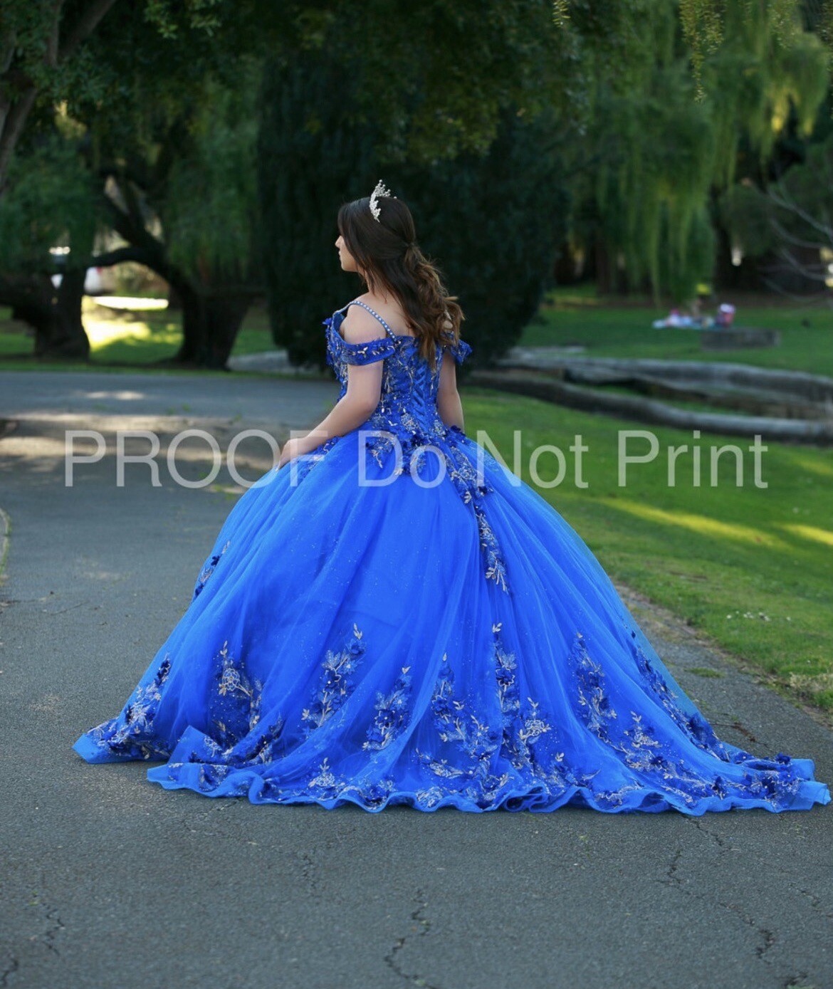 royal blue quinceanera dress Gem