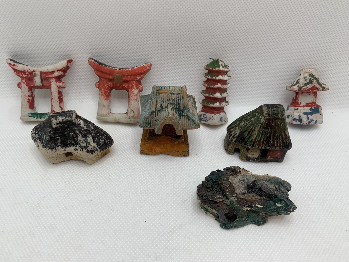 Vintage Japanese Garden Bonsai Bonkei Landscape Accessory Lot