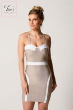 House of CB style 'Gracie' Nude Bandage Dress