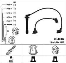 NGK 3386 Ignition Cable Kit for Honda